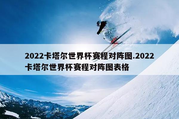 2022卡塔尔世界杯赛程对阵图.2022卡塔尔世界杯赛程对阵图表格